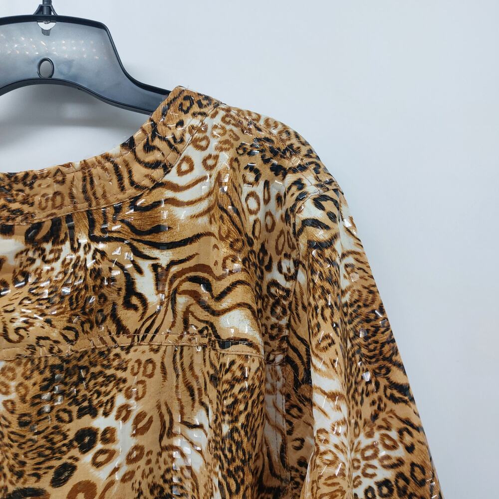 Ruby Rd Animal Print Blazer Jacket Women's Plus Size 24 - Picture 13 of 15